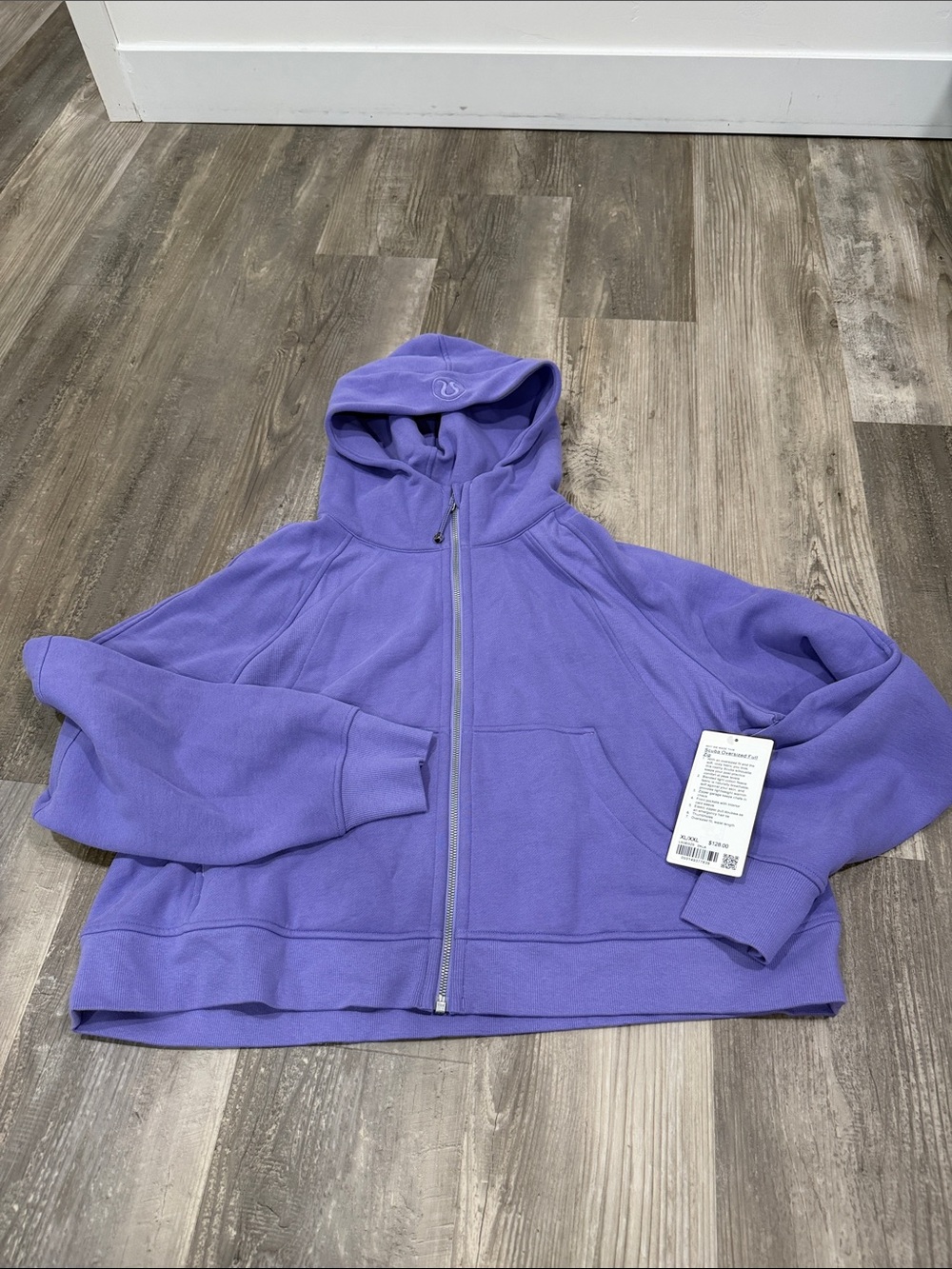 NEW with tags! Lululemon Scuba Oversized Full-Zip Hoodie Dark Lavender XL/XXL